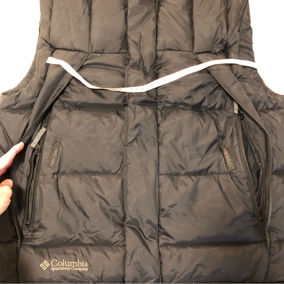❌  SOLD ❌ Columbia Black Down Vest Y2k - Picture 7 of 11
